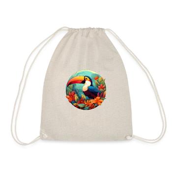 Tropical Toucan - Drawstring Bag - nature - Front
