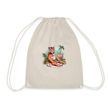 Liko the tiger reelax - Drawstring Bag - nature - Front