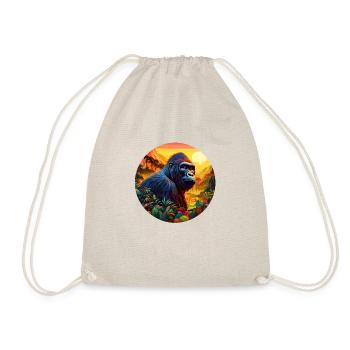 Gorilla - Turnbeutel - Natur - Vorne