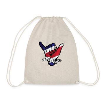 Costa Rica Shaka - Drawstring Bag - nature - Front