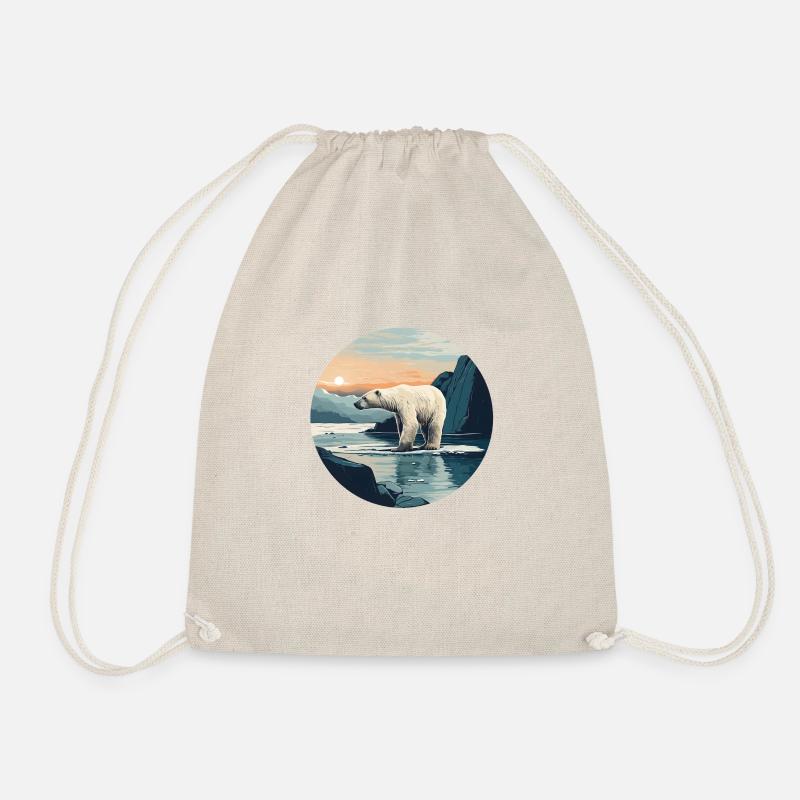 Polar Bear - Drawstring Bag - nature