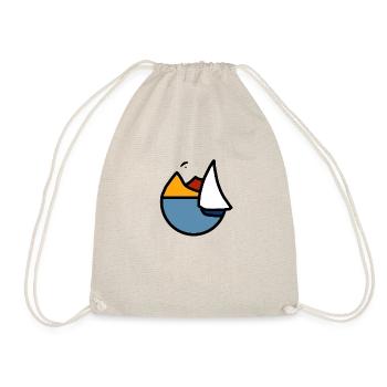 sailing and paragliding - Drawstring Bag - nature - Front