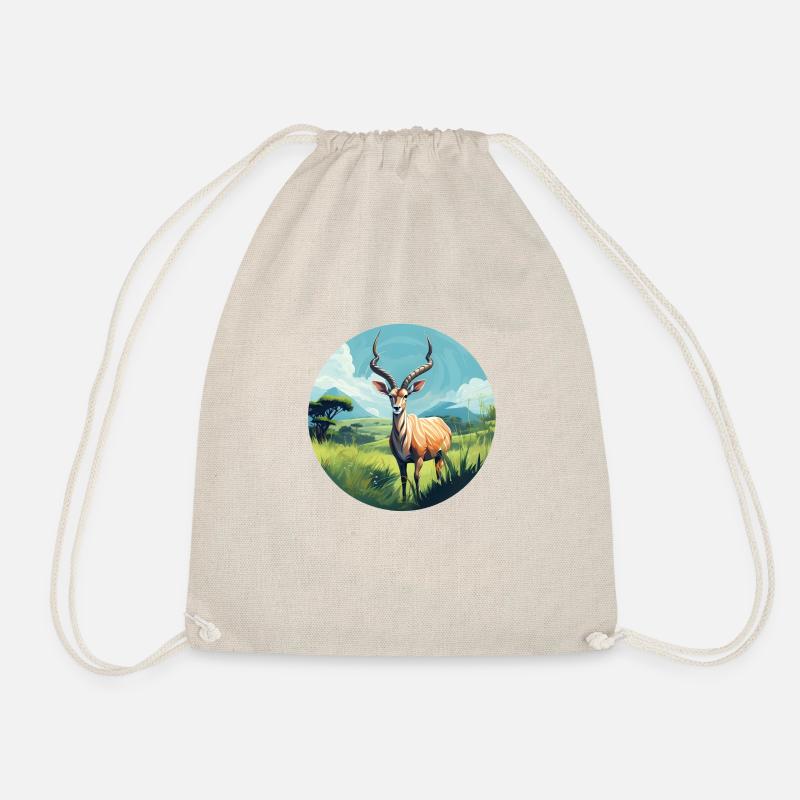 Kudu - Drawstring Bag - nature