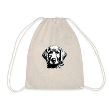 Golden Retriever Hundewelpe Hunde Hundebesitzer - Turnbeutel - Natur - Vorne
