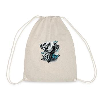 Dalmatians and butterflies - Drawstring Bag - nature - Front