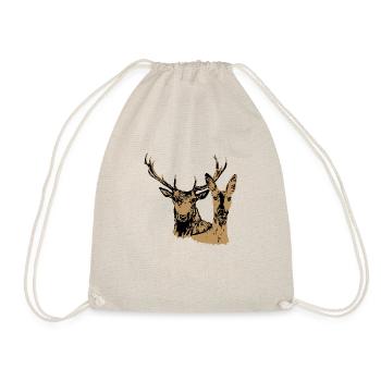 Rehe und Rehe - Turnbeutel - Natur - Vorne