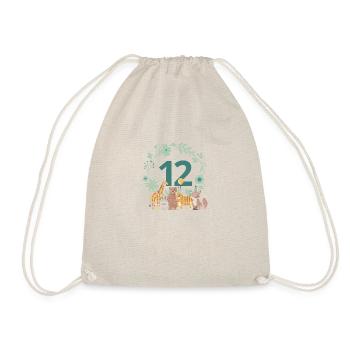 12th Anniversary - Twelfth Anniversary Animals - Drawstring Bag - nature - Front