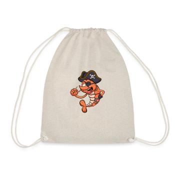 Pirate Shrimp - Drawstring Bag - nature - Front