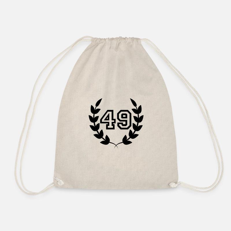 Geschenkidee zum 49. Geburtstag 49 Jahre - Turnbeutel - Natur