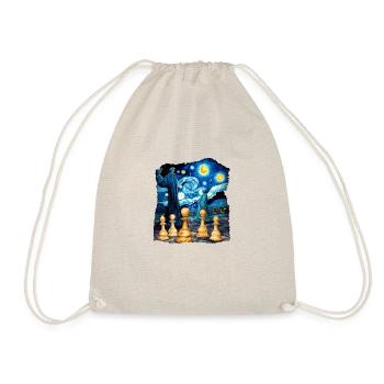 Moonlight chess - Drawstring Bag - nature - Front