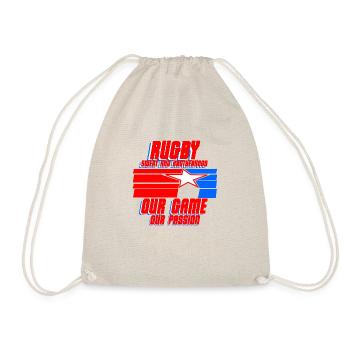 Rugby Brotherhood: Sweat, Passion & Gift - Drawstring Bag - nature - Front