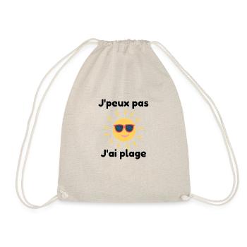 J'peux pas j'ai plage - Sac de sport léger - nature - Devant