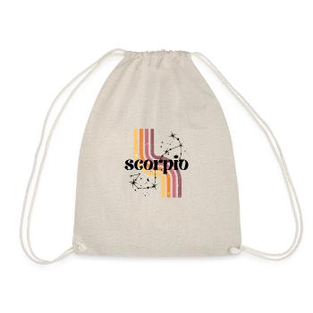 Scorpio retro horoscope - Drawstring Bag - nature - Front