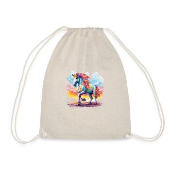 the colorful horse - Drawstring Bag - nature - Front