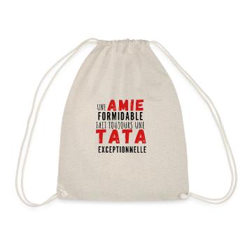 Une amie formidable et tata exceptionnelle - Sac de sport léger - nature - Devant