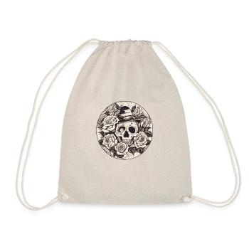 Skull - Drawstring Bag - nature - Front
