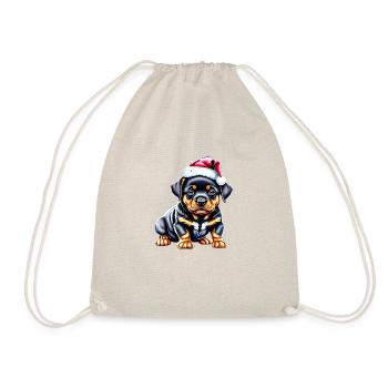 Rottweiler Dog X-Mas Puppy Christmas Dogs - Sac de sport léger - nature - Devant