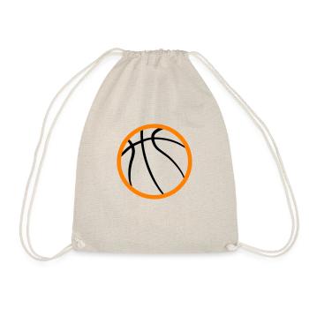 Abstraktes Basketball Design - Turnbeutel - Natur - Vorne