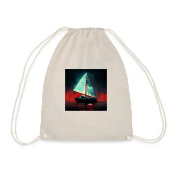 Psychopath's sailing boat - Drawstring Bag - nature - Front