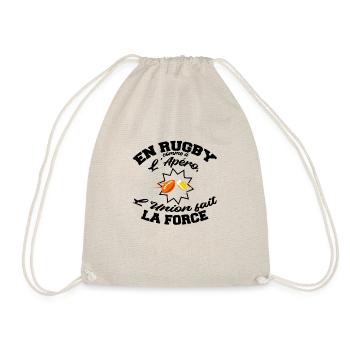 Cadeau Rugby : Union de l'Apéro ! - Sac de sport léger - nature - Devant