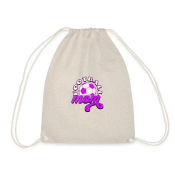 Football Mom : Fière et bruyante ! - Sac de sport léger - nature - Devant
