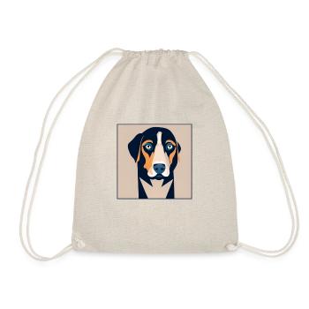 Bestes Geschenk für Hundeliebhaber - Turnbeutel - Natur - Vorne