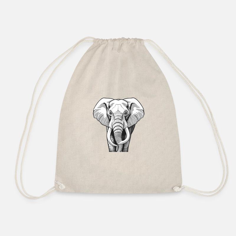 Elefant - Turnbeutel - Natur