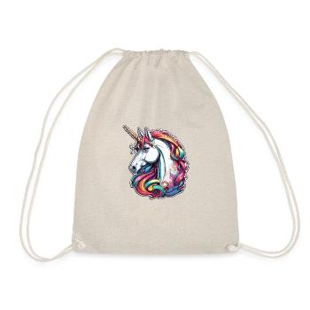 Licorne / Cheval / Fille / Créature mythique / Conte de fées - Sac de sport léger - nature - Devant