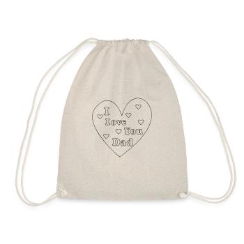 je t'aime papa - Sac de sport léger - nature - Devant