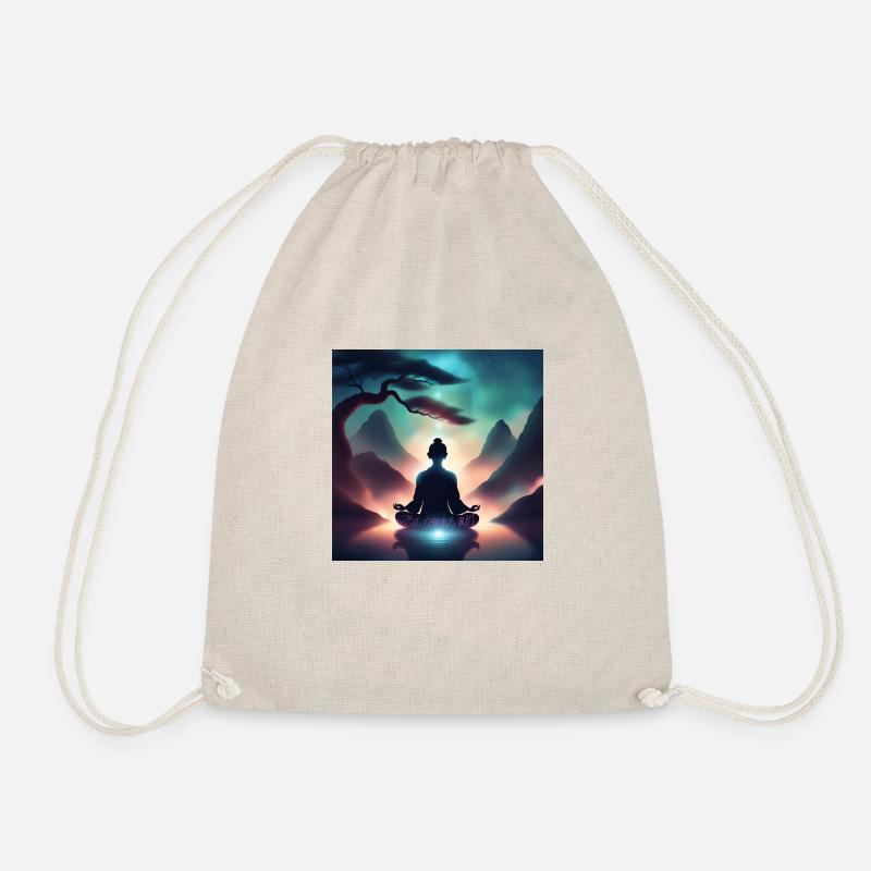 Zen like me - Drawstring Bag - nature
