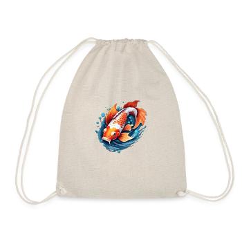 Koi Carpe / Poisson / Japonais / Étang / Eau - Sac de sport léger - nature - Devant