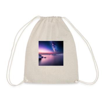 AI scenery of sunset - Drawstring Bag - nature - Front