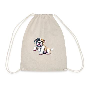 Dog Owner Dogs English Bulldog Dog Mastiff - Drawstring Bag - nature - Front