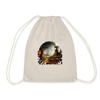Humanity's dream of exploring distant worlds - Drawstring Bag - nature - Front