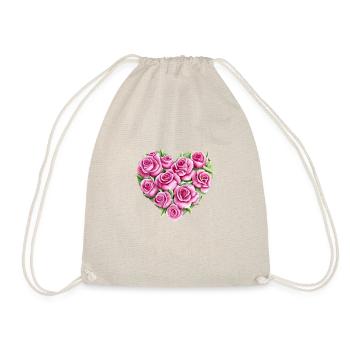 Valentine's Day Wedding Mother's Day Love Engagement - Drawstring Bag - nature - Front