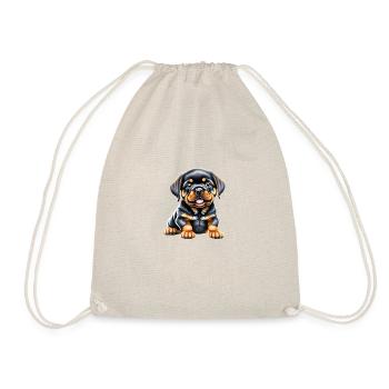 Rottweiler Dog Rottweiler Puppy Dogs Dog Puppy - Drawstring Bag - nature - Front