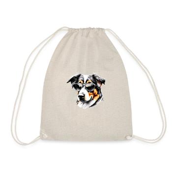 Australischer Schäferhund Hund Hundehalter Hunde - Turnbeutel - Natur - Vorne