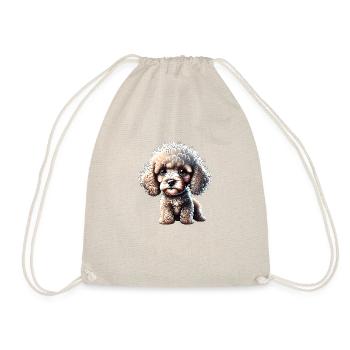 Pudel Hundehalter Pudelwelpe Hundewelpe Hundeliebe - Turnbeutel - Natur - Vorne
