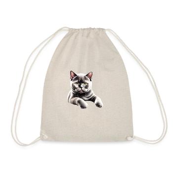Kater Katze Katzenbaby Britisch Kurzhaarkatze - Turnbeutel - Natur - Vorne