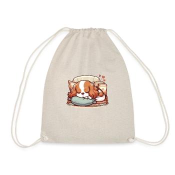 Design Cavalier Dodo - Geschenkidee Süße - Turnbeutel - Natur - Vorne