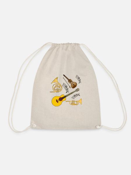 Musikinstrumente - Turnbeutel - Natur