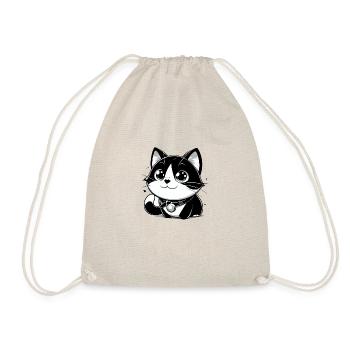 Anime-Stil Katze - Turnbeutel - Natur - Vorne