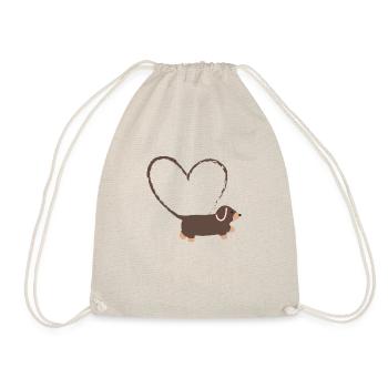 Four-legged love - Drawstring Bag - nature - Front