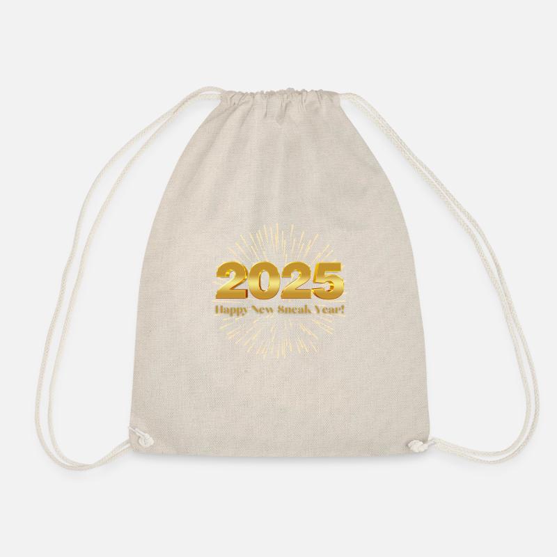 Happy New Sneak Jear - Drawstring Bag - nature