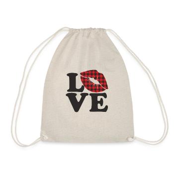 Liebe mich Valentinstag Alles Gute zum Valentinstag Valentinstag - Turnbeutel - Natur - Vorne