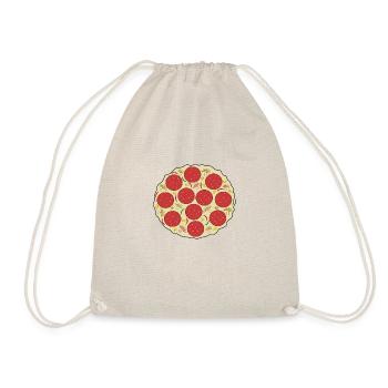 Pizza Salami - Turnbeutel - Natur - Vorne