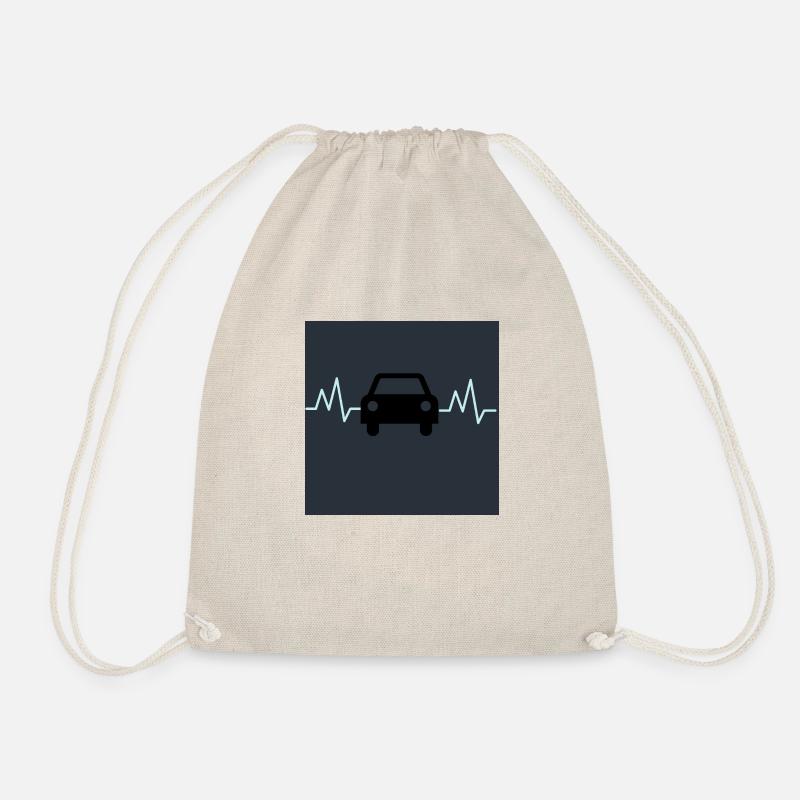 car - Drawstring Bag - nature