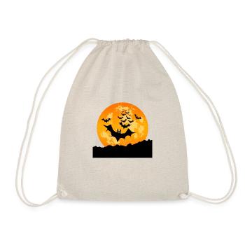 Chauves-souris volantes d’Halloween - Sac de sport léger - nature - Devant