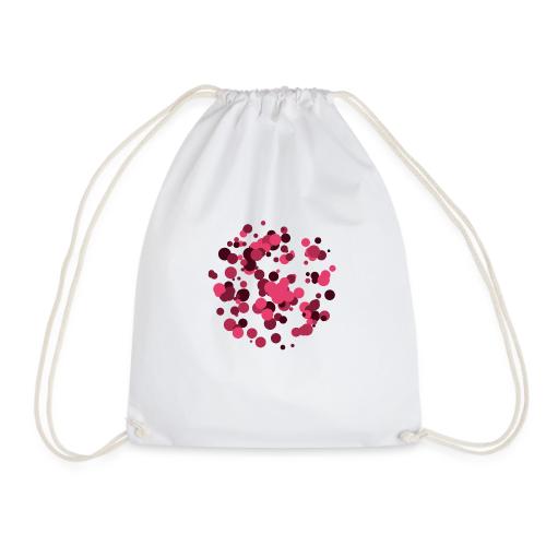 abstract circles pattern - Drawstring Bag