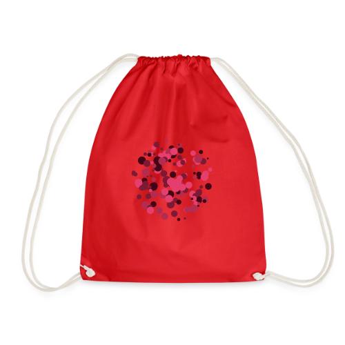 abstract circles pattern - Drawstring Bag